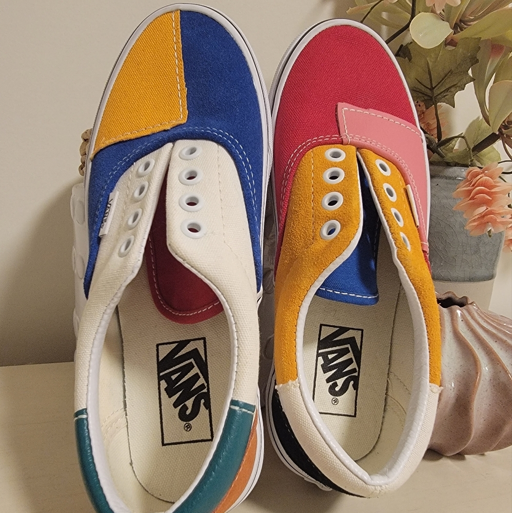 Vans Multi Colored Patchwork Shoes - image 1